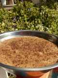 Natilla casera con manzana y canela