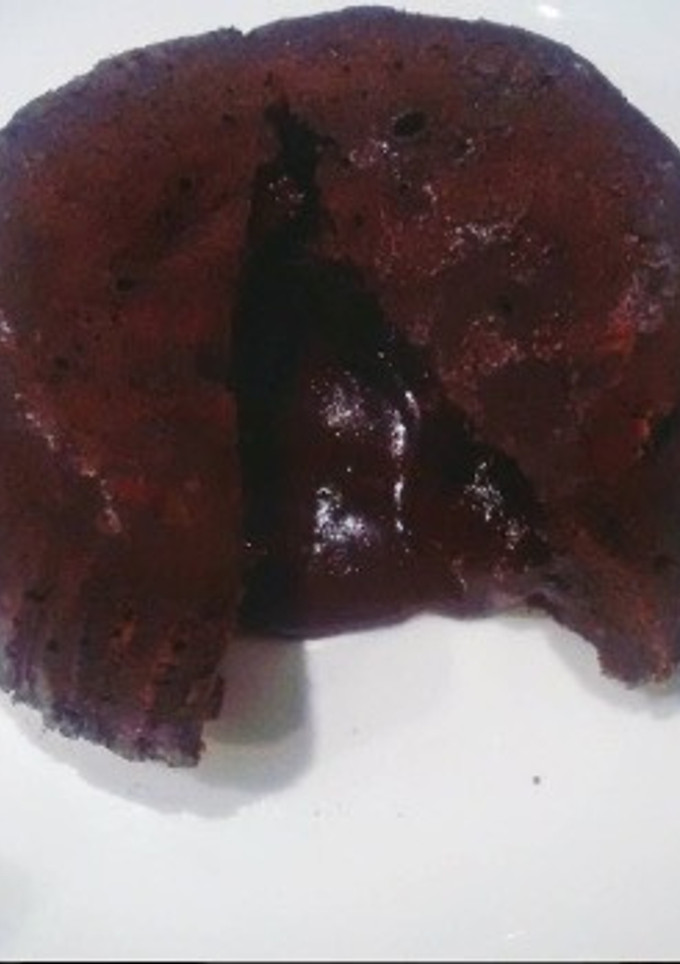 Una foto de Volcán de chocolate