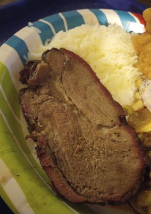 A picture of Smoked Leg of Lamb leftover.