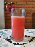 Agua de sandía y fresa