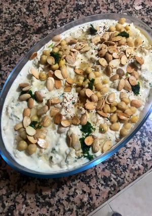 صورة لوصفة فتة الحمص