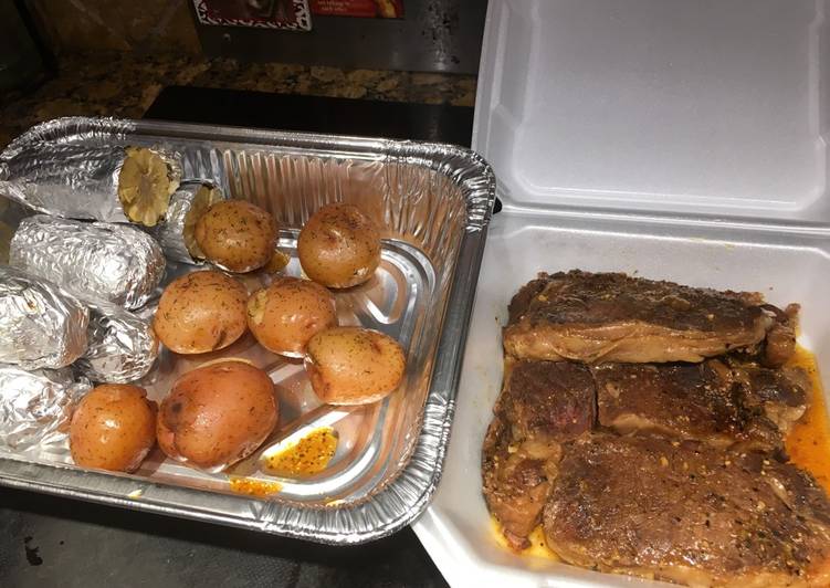 Crockpot Complete Steak Dinner 👈�?�