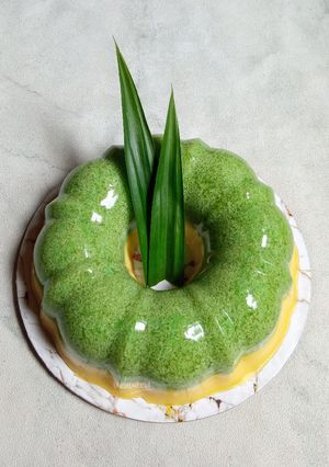 Foto resep Puding Tape Ketan Hijau Mentega