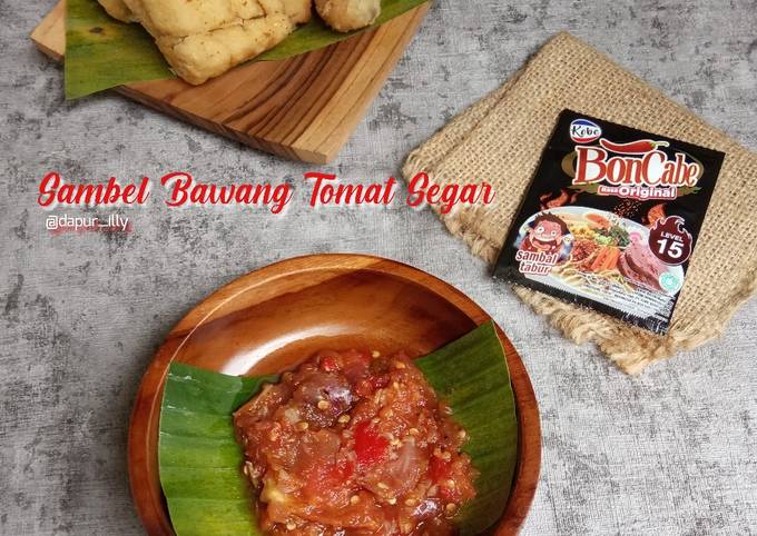 Sambel Bawang Tomat Segar ala dapurKobe