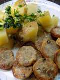 Butifarra con papas a la provenzal