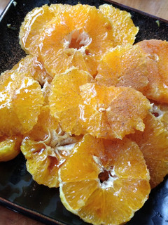Una foto de Naranjas, miel y canela