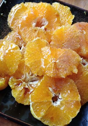 Una foto de Naranjas, miel y canela