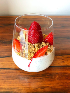 Foto de Iogurt com Chia e Morango