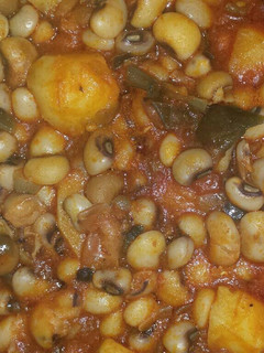 A picture of Porridge beans and irish potatoes.
