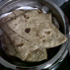 A picture of Bhakri #GujaratiFood101.