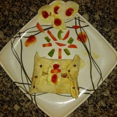 A picture of Egg patties.