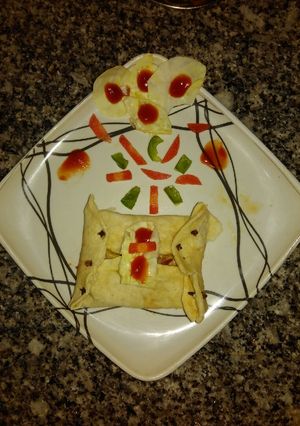 A picture of Egg patties.