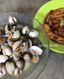 Kerang Rebus Bumbu Kunci Ft Sambel Pencit