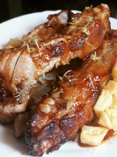Una foto de Costillas de cerdo con miel y limón
