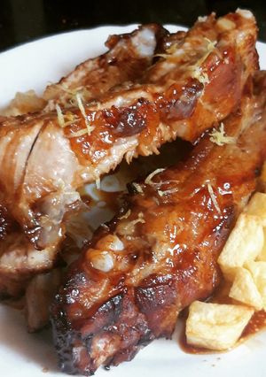 Una foto de Costillas de cerdo con miel y limón
