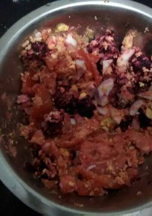 Una foto de Ensalada con lo que había