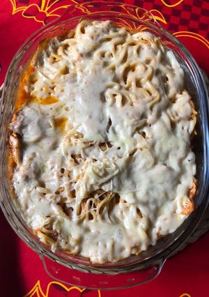 Foto de Macarrão ao forno com molho de frango