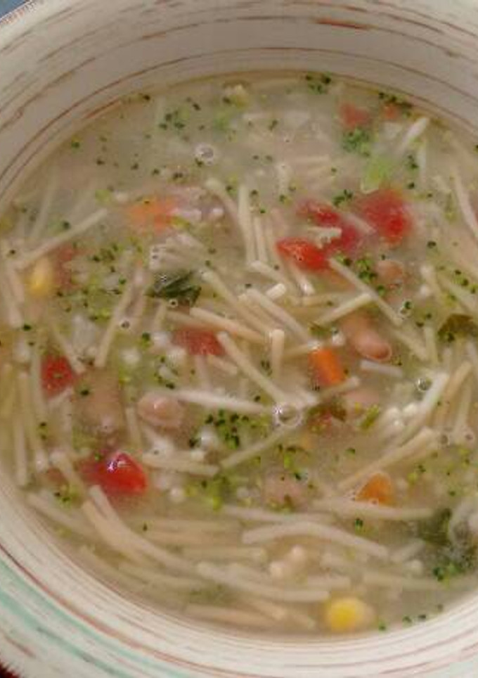 Una foto de Sopa Minestrone. ॐ