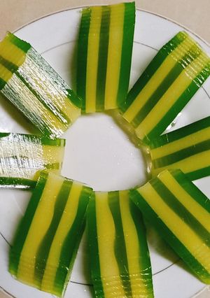 Hình của món Rau câu bắp lá dứa.