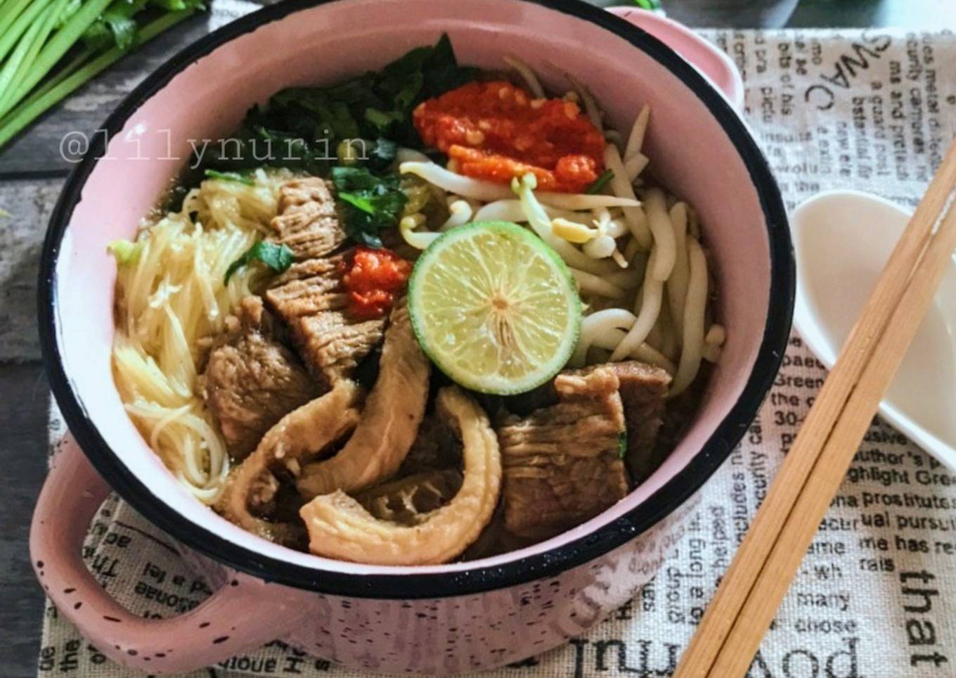 Sup bihun campuran Skandinavia