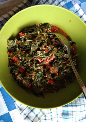 Foto resep Tumis daun singkong