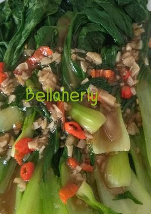 Foto resep Pokcoy siram Saus Tiram