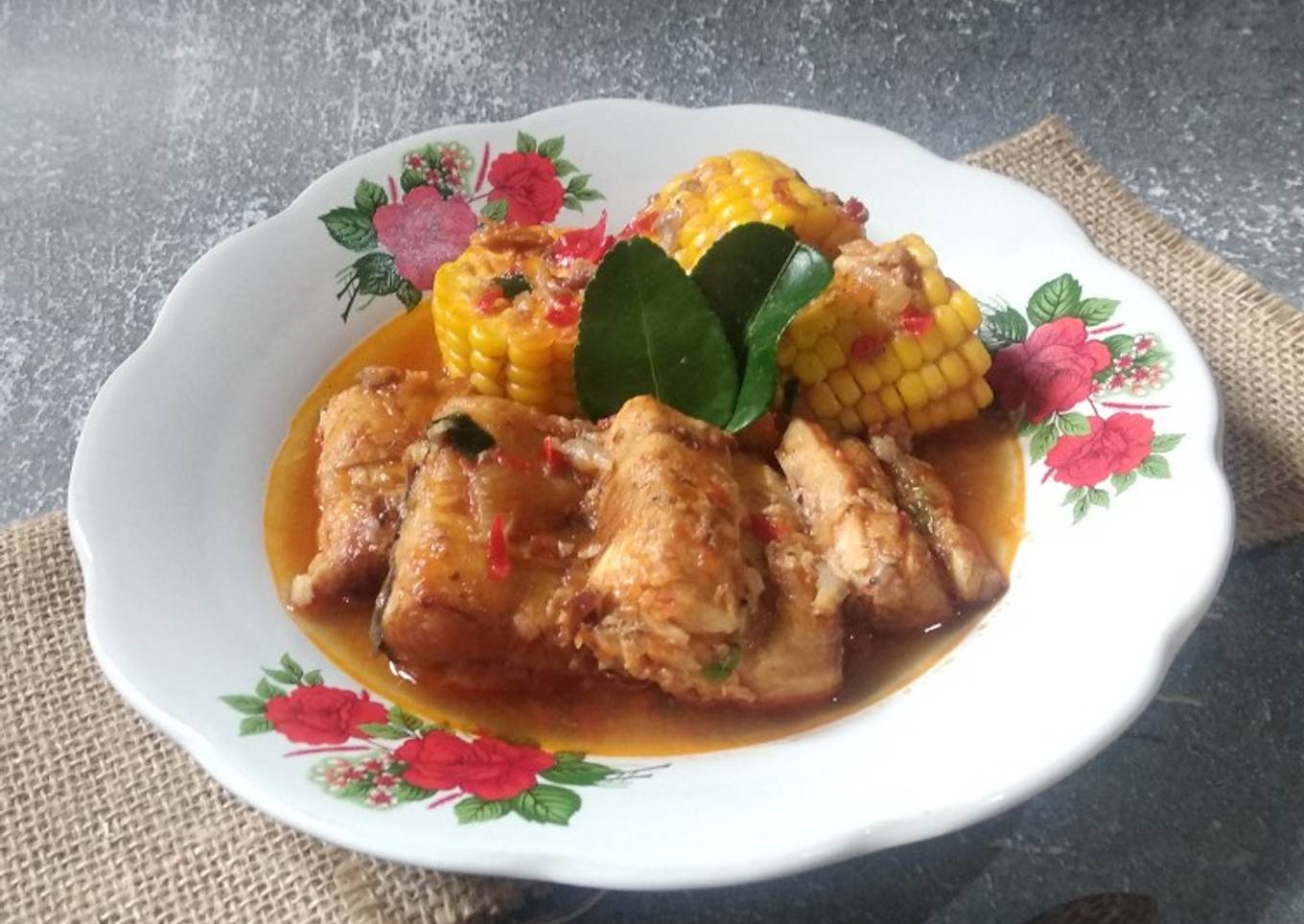 Ikan Pari Kuah Saus Padang