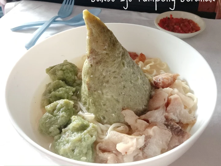 Langkah Mudah untuk Membikin Resep Bakso Ijo Tumpeng Beranak yang Bikin Ngiler Anti Ribet, Mantap