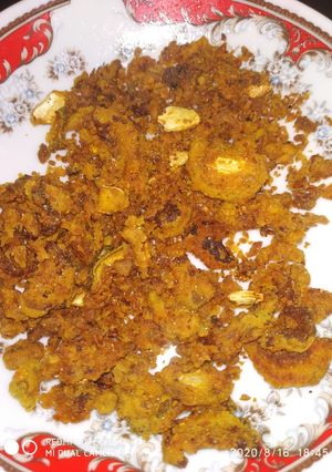 A picture of Karela fry(bitter gourd fry).