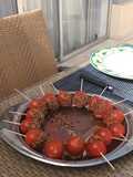 Pinchos de tomate al Pedro Ximénez y sésamo