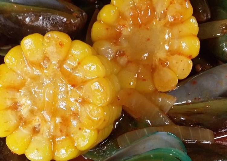 Kerang hijau saos padang