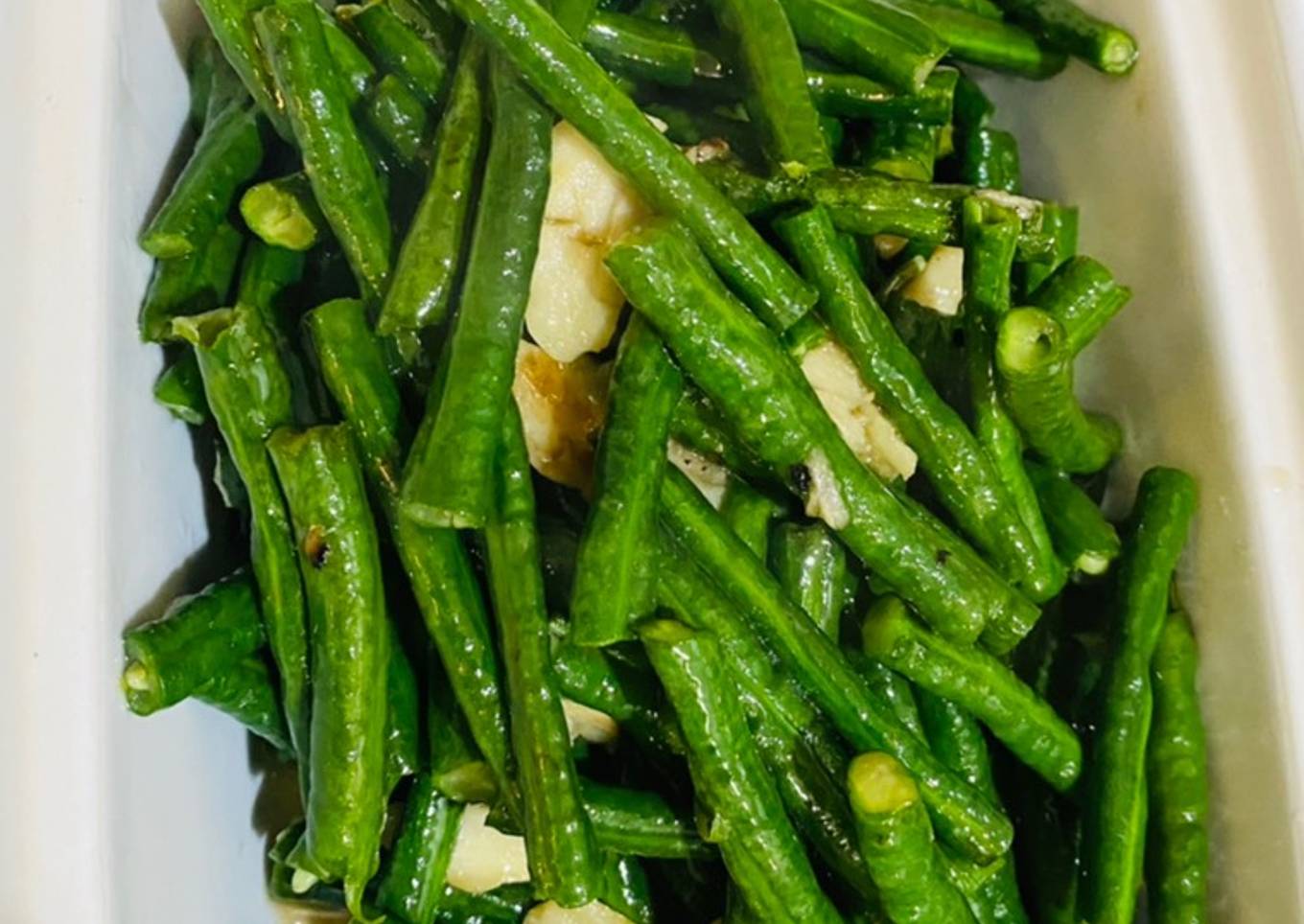 Resep Tumis kacang panjang (Ala chinese Food sederhana)