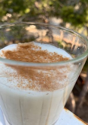 Una foto de Batido de Soja con plátano vegano