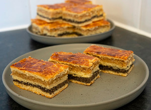 Diós-Mákos bejgli szelet recept fotója