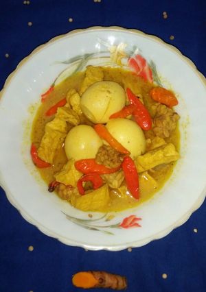 Foto resep (Lodeh), tahu tempe telur
