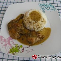 A picture of Rabbit with balsamic vinegar and honey.