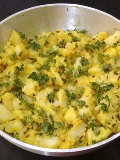 A picture of Potato Sabzi.