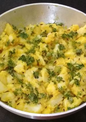 A picture of Potato Sabzi.
