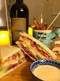 Duck Club Sandwich con patate dolci al forno