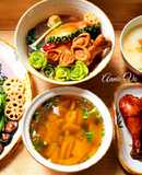 Mâm cơm bổ dưỡng và ngon miệng