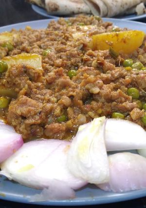 A picture of Qeema sabzi.