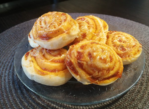Pizzás csiga recept fotója