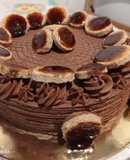 Dobos torta (glutén - tej - cukormentesen) vegan csokikrémmel