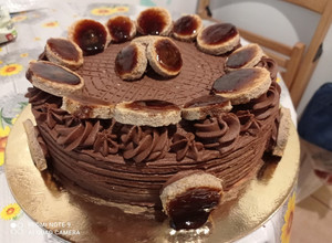 Dobos torta (glutén - tej - cukormentesen) vegan csokikrémmel recept fotója