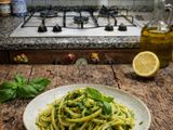 Spaghetti al basilico