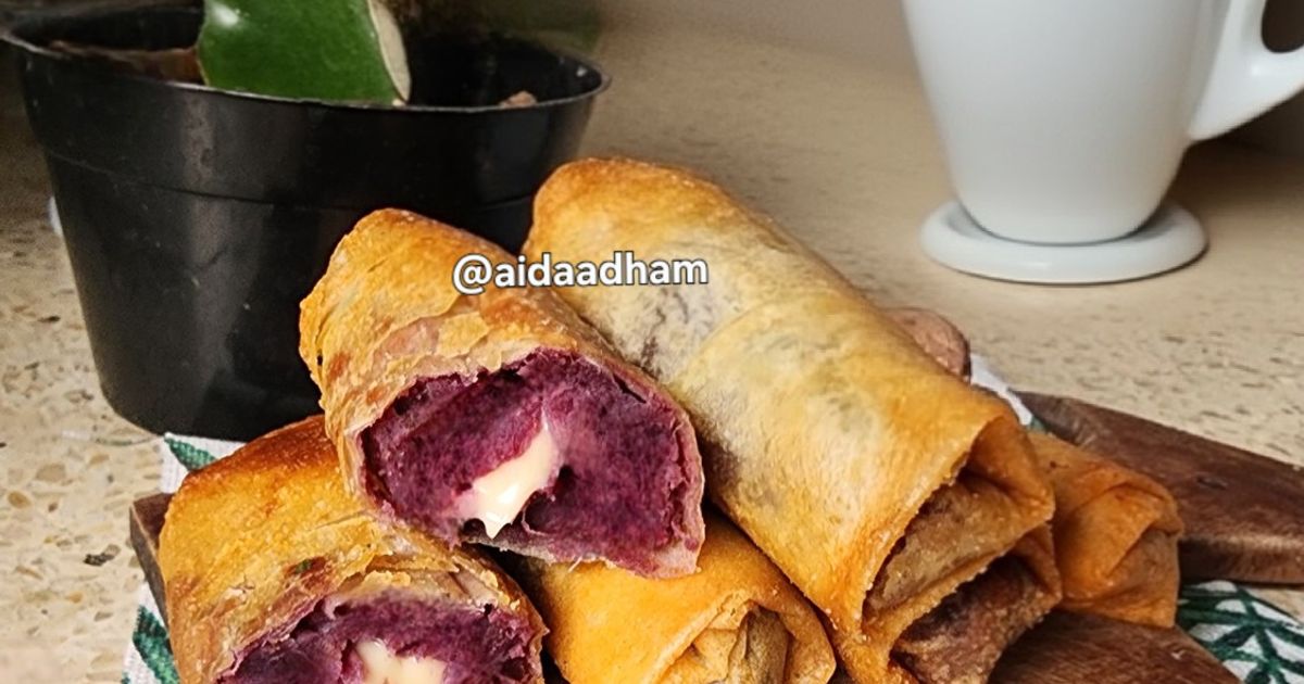 Lumpia Ubi Ungu Keju Lumer