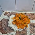 Pollo al curry con champiñones y vegetales version saludable