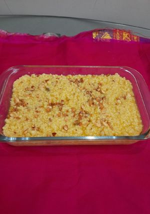கேசர் கலாகந்த் (Kesar kalakand recipe in tamil) செய்முறை முக்கிய புகைப்படம்
