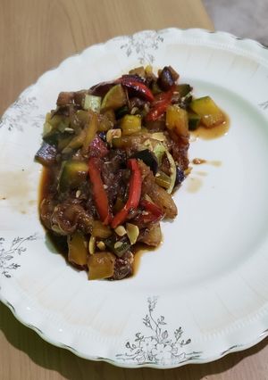 Una foto de Revuelto de verduras