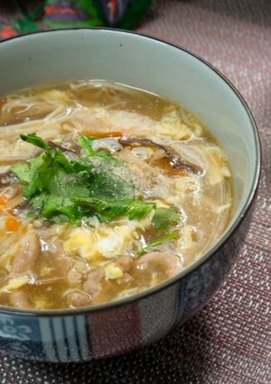 A picture of Hot and Sour Soup.